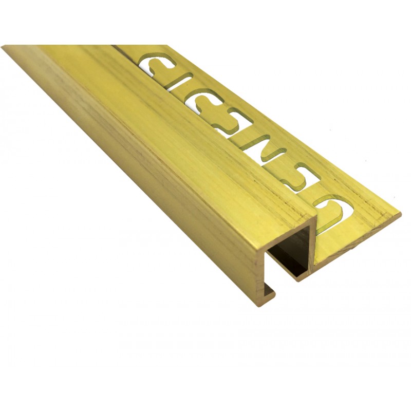 Tile Trims Genesis Solid Brass Tile Trim (TDB) 2.7m Tile Adhesive & Grout