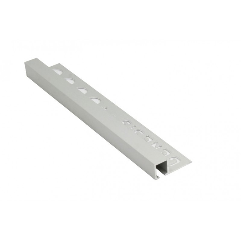 Genesis Tile Trim Matt Silver Square Edge Metal Corners EDP 2 Pack